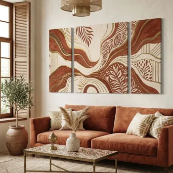 Tablou decorativ, Huhu2103, PANZA, Dimensiune: 90 x 90 cm (1 bucata), Multicolor imagine