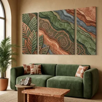 Tablou decorativ, Huhu2105, PANZA, Dimensiune: 90 x 90 cm (1 bucata), Multicolor imagine