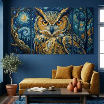 Tablou decorativ, Huhu2107, PANZA, Dimensiune: 90 x 90 cm (1 bucata), Multicolor imagine