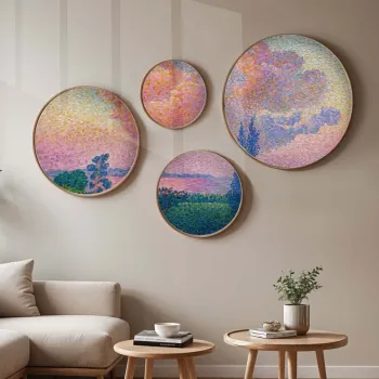 Tablou decorativ, Huhu293, LEMN SOLID, Dimensiune: 45 x 45 cm (1 bucata), Multicolor imagine