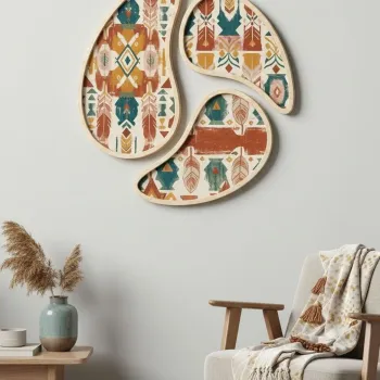 Tablou decorativ, Huhu3128, MDF, Cadru: 100% placaj de mesteacan (Grosime: 1,3 cm, Multicolor imagine