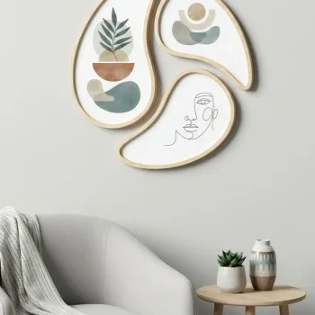 Tablou decorativ, Huhu3130, MDF, Cadru: 100% placaj de mesteacan (Grosime: 1,3 cm, Multicolor imagine