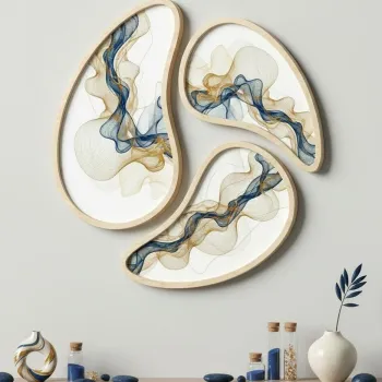 Tablou decorativ, Huhu3133, MDF, Cadru: 100% placaj de mesteacan (Grosime: 1,3 cm, Multicolor imagine