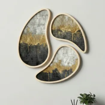 Tablou decorativ, Huhu3136, MDF, Cadru: 100% placaj de mesteacan (Grosime: 1,3 cm, Multicolor imagine