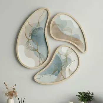 Tablou decorativ, Huhu3138, MDF, Cadru: 100% placaj de mesteacan (Grosime: 1,3 cm, Multicolor imagine