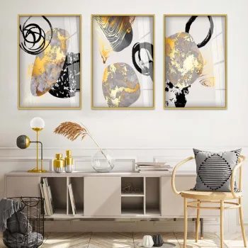 Tablou decorativ, Huhu382, Aluminiu, Multicolor imagine