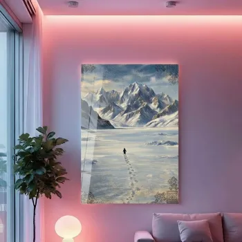 Tablou decorativ, Huhu693, Sticla temperata, 70 x 100 cm, Multicolor imagine