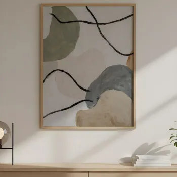 Tablou decorativ, Huhu712, Cadru: 100% LEMN MASIV (Grosime: 2 cm), Multicolor imagine