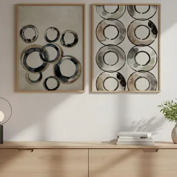 Tablou decorativ, Huhu713, MDF, Lemn masiv (Grosime: 2 cm, Multicolor imagine