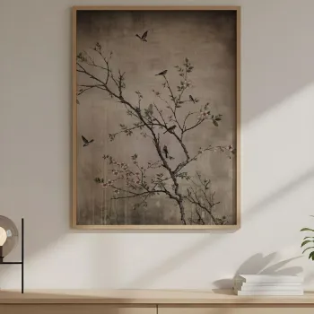 Tablou decorativ, Huhu722, Cadru: 100% LEMN MASIV (Grosime: 2 cm), Multicolor imagine