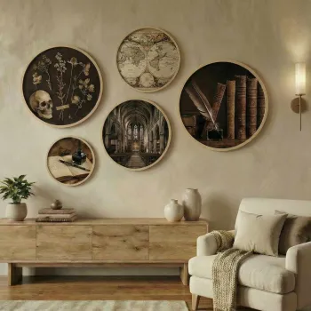 Tablou decorativ, Huhu869, MDF, Lemn masiv (Grosime: 1,5 cm, Multicolor imagine