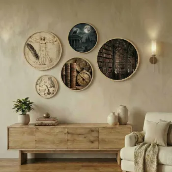 Tablou decorativ, Huhu872, MDF, Lemn masiv (Grosime: 1,5 cm, Multicolor imagine