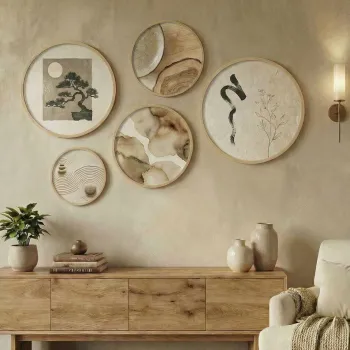 Tablou decorativ, Huhu876, MDF, Lemn masiv (Grosime: 1,5 cm, Multicolor imagine