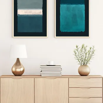 Tablou decorativ, Huhu90, MDF, Lemn masiv (Grosime: 2,5 cm, Multicolor imagine