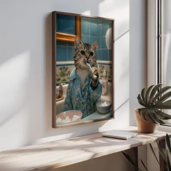 Tablou decorativ, HUM064, Cadru: 100% MOLID, Multicolor imagine
