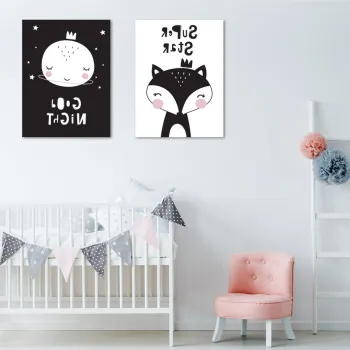 Tablou decorativ, IDC05, BUMBAC/POLIESTER, Rama de lemn, Multicolor imagine