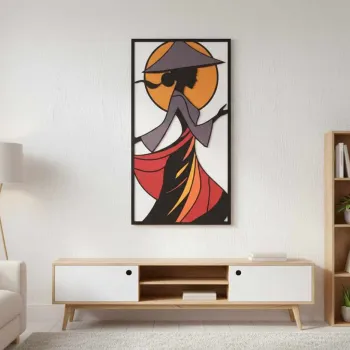 Tablou decorativ, Jade, Dimensiuni: 40 x 68 cm, Multicolor imagine