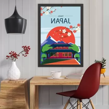Tablou decorativ, Japan (35 x 45), MDF , Polistiren, Multicolor imagine