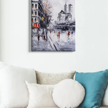Tablou decorativ, Kanvas Tablo (50 x 70), Cadru: 100% LEMN (grosime: 3 cm), Multicolor imagine