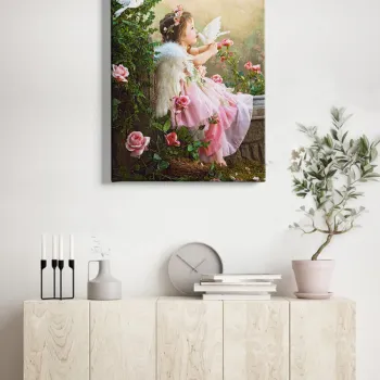 Tablou decorativ, Kanvas Tablo (50 x 70), Cadru: 100% LEMN (grosime: 3 cm), Multicolor imagine