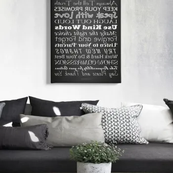 Tablou decorativ, Kanvas Tablo (50 x 70), Cadru: 100% LEMN (grosime: 3 cm), Multicolor imagine