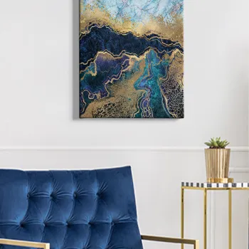 Tablou decorativ, Kanvas Tablo (50 x 70), Cadru: 100% LEMN (grosime: 3 cm), Multicolor imagine