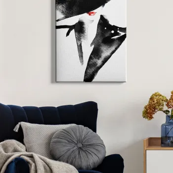 Tablou decorativ, Kanvas Tablo (50 x 70), Cadru: 100% LEMN (grosime: 3 cm), Multicolor imagine