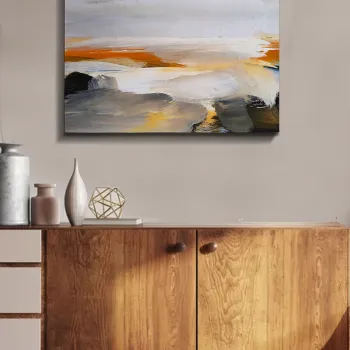 Tablou decorativ, Kanvas Tablo (50 x 70), Cadru: 100% LEMN (grosime: 3 cm), Multicolor imagine