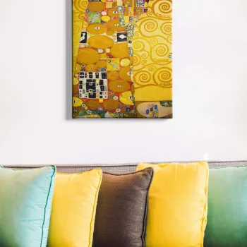 Tablou decorativ, Kanvas Tablo (50 x 70), Cadru: 100% LEMN (grosime: 3 cm), Multicolor imagine