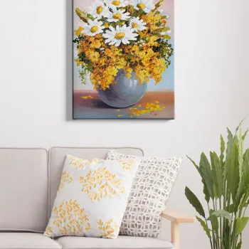 Tablou decorativ, Kanvas Tablo (50 x 70), Cadru: 100% LEMN (grosime: 3 cm), Multicolor imagine