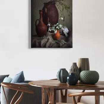 Tablou decorativ, Kanvas Tablo (50 x 70), PANZA, Lemn (Grosime: 3 cm, Multicolor imagine