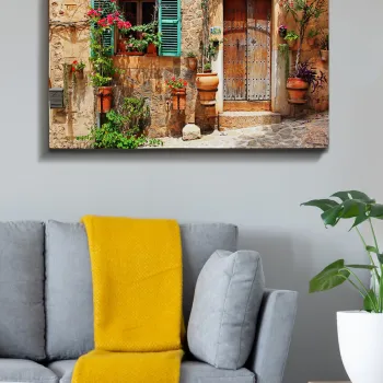 Tablou decorativ, Kanvas Tablo (70 x 100), Cadru: 100% LEMN (grosime: 3 cm), Multicolor imagine