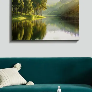 Tablou decorativ, Kanvas Tablo (70 x 100), Cadru: 100% LEMN (grosime: 3 cm), Multicolor imagine