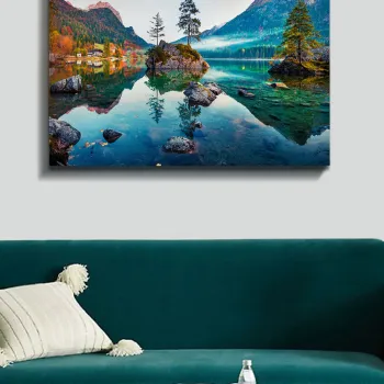 Tablou decorativ, Kanvas Tablo (70 x 100), Cadru: 100% LEMN (grosime: 3 cm), Multicolor imagine