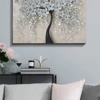 Tablou decorativ, Kanvas Tablo (70 x 100), Canvas, Lemn, Multicolor imagine