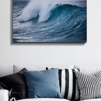 Tablou decorativ, Kanvas Tablo (70 x 100), Canvas, Lemn, Multicolor imagine