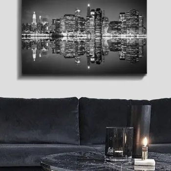 Tablou decorativ, Kanvas Tablo (70 x 100), PANZA, Lemn (Grosime: 3 cm, Multicolor imagine