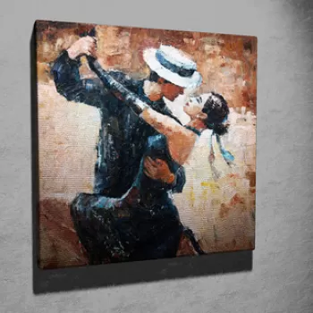 Tablou decorativ, KC013, Canvas, Dimensiune: 45 x 45 cm, Multicolor imagine