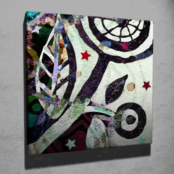 Tablou decorativ, KC057, Canvas, Dimensiune: 45 x 45 cm, Multicolor imagine