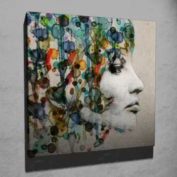 Tablou decorativ, KC060, Canvas, Dimensiune: 45 x 45 cm, Multicolor imagine
