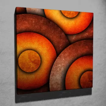 Tablou decorativ, KC061, Canvas, Dimensiune: 45 x 45 cm, Multicolor imagine