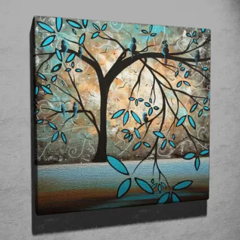 Tablou decorativ, KC078, Canvas, Dimensiune: 45 x 45 cm, Multicolor imagine