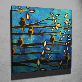 Tablou decorativ, KC080, Canvas, Dimensiune: 45 x 45 cm, Multicolor imagine
