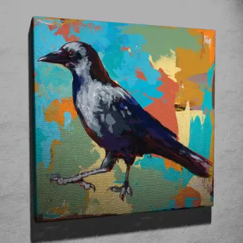 Tablou decorativ, KC084, Canvas, Dimensiune: 45 x 45 cm, Multicolor imagine