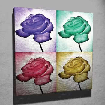 Tablou decorativ, KC089, Canvas, Dimensiune: 45 x 45 cm, Multicolor imagine