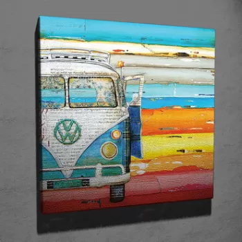 Tablou decorativ, KC103, Canvas, Dimensiune: 45 x 45 cm, Multicolor imagine
