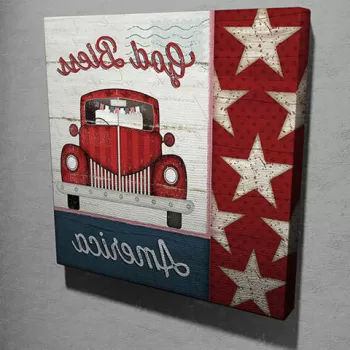 Tablou decorativ, KC113, Canvas, Dimensiune: 45 x 45 cm, Multicolor imagine