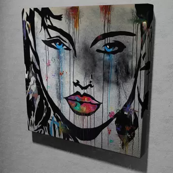Tablou decorativ, KC127, Canvas, Dimensiune: 45 x 45 cm, Multicolor imagine