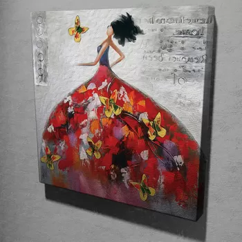 Tablou decorativ, KC130, Canvas, Dimensiune: 45 x 45 cm, Multicolor imagine