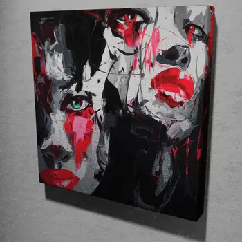Tablou decorativ, KC131, Canvas, Dimensiune: 45 x 45 cm, Multicolor imagine
